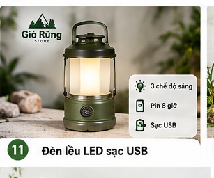 Đèn lều LED sạc USB